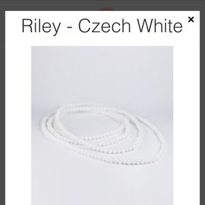 White beaded Riley Lisi Lerch Necklace